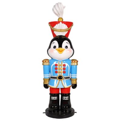 1.5m Happy Penguin Nutcracker Commercial Christmas Display Prop