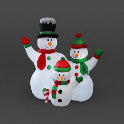 1.5m Snowman Family LED Christmas Inflatable