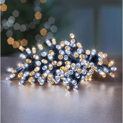1000 White and Warm White Mix Multi Action Battery Powered LED Lights with Timer