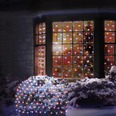 180 Rainbow Multi Action LED Net Light LEDs 1.75m x 1.2m