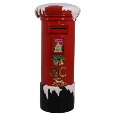 1m Red Santa Claus Mail Box Commercial Christmas Display Prop
