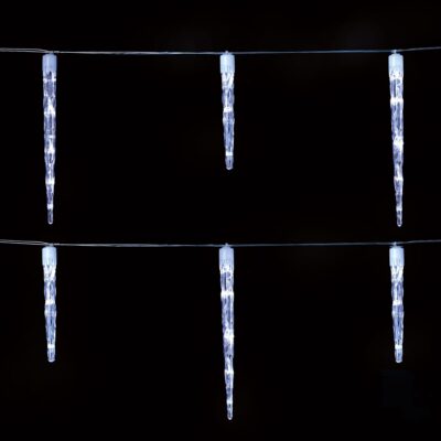 24 Chaser Icicle Lights with 72 White LED Lights