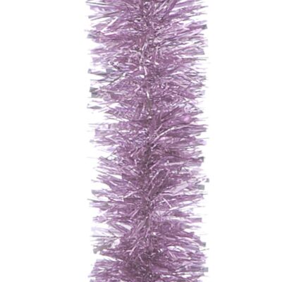 2m Blush Pink Thick Cut Christmas Tinsel
