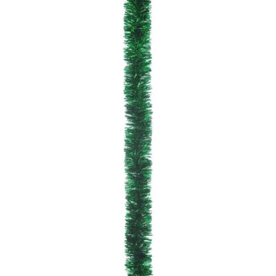 2m Green Thick Cut Christmas Tinsel