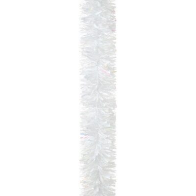 2m Iridescent White Luxury Chunky Cut Christmas Tinsel