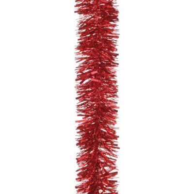 2m Red Luxury Chunky Cut Christmas Tinsel