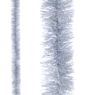 2m Silver Fine Cut Christmas Tinsel