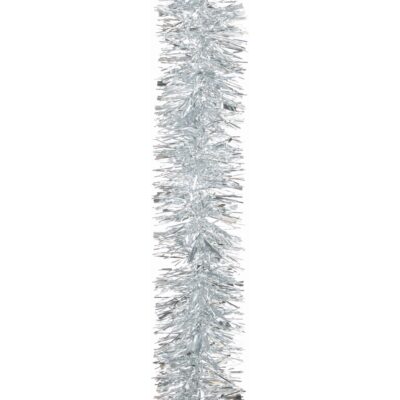 2m Silver Luxury Chunky Cut Christmas Tinsel