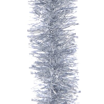2m Silver Thick Cut Christmas Tinsel