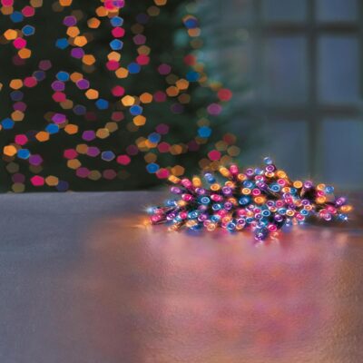 400 Rainbow Multi Action Battery Powered LED Lights with Timer