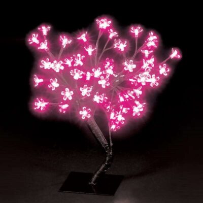 45cm Pink Cherry Blossom Christmas Tree with 40 LEDs