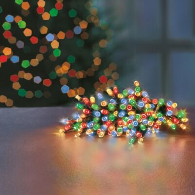 600 Multi Coloured Multi Action Battery Powered LED Lights with Timer