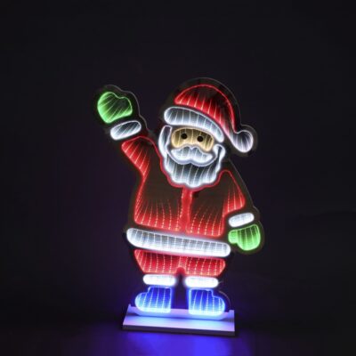 60cm Waving Santa Magical Christmas Infinity Light