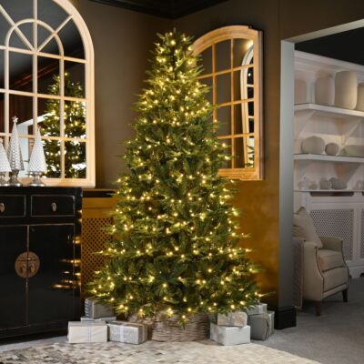 6ft Pre Lit Deluxe Grays Peak Pine Artificial Christmas Tree