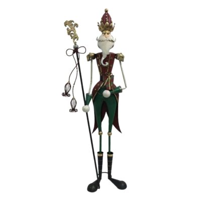 6ft Regal Metal Nutcracker Soldier with Crown Commercial Christmas Display Prop