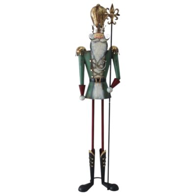 6ft Regal Metal Nutcracker Soldier with Hat Commercial Christmas Display Prop