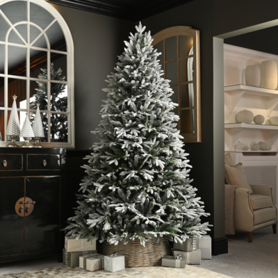 7ft Deluxe Grays Peak Flocked Pine Artificial Christmas Tree