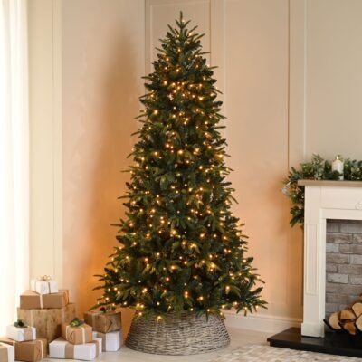 8ft Firefly Christmas Tree Pre Lit with 600 Warm White LEDs