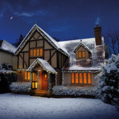 960 White and Warm White Multi Action LED Clusters Timer Christmas Lights