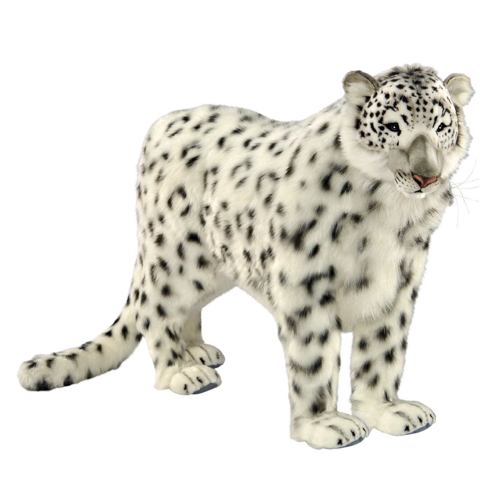 Animated Standing Snow Leopard Christmas Display Prop