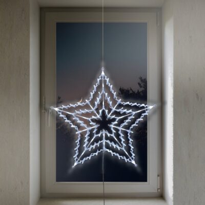 Christmas Star Window Light with 100 White LEDs