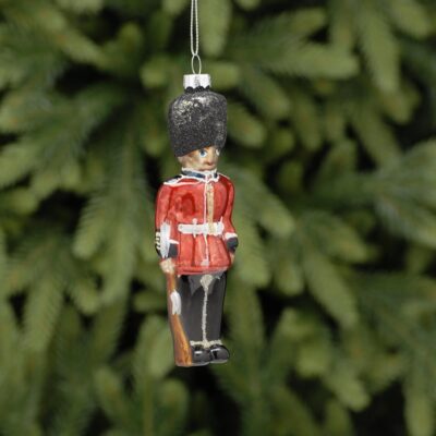 Glass Queens Guard Christmas Tree Decoration