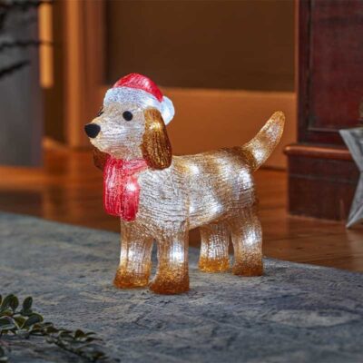 Inlit Dachshund with Ice White LEDs