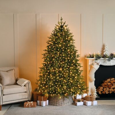 Set of 1000 Compact Antique Gold Christmas Lights